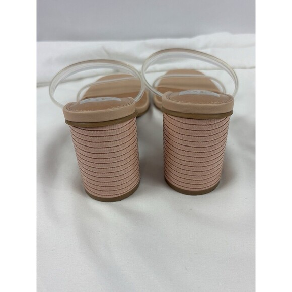 DV by Dolce Vita Merrick Sandals Clear PVC Straps Size 7.5 Round Column Heel - Picture 4 of 12